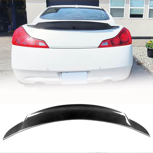 Fits for Infiniti G37 Q60 2009-2015 Carbon Fiber Rear Trunk Boot Spoiler Wing Lip Factory Outlet
